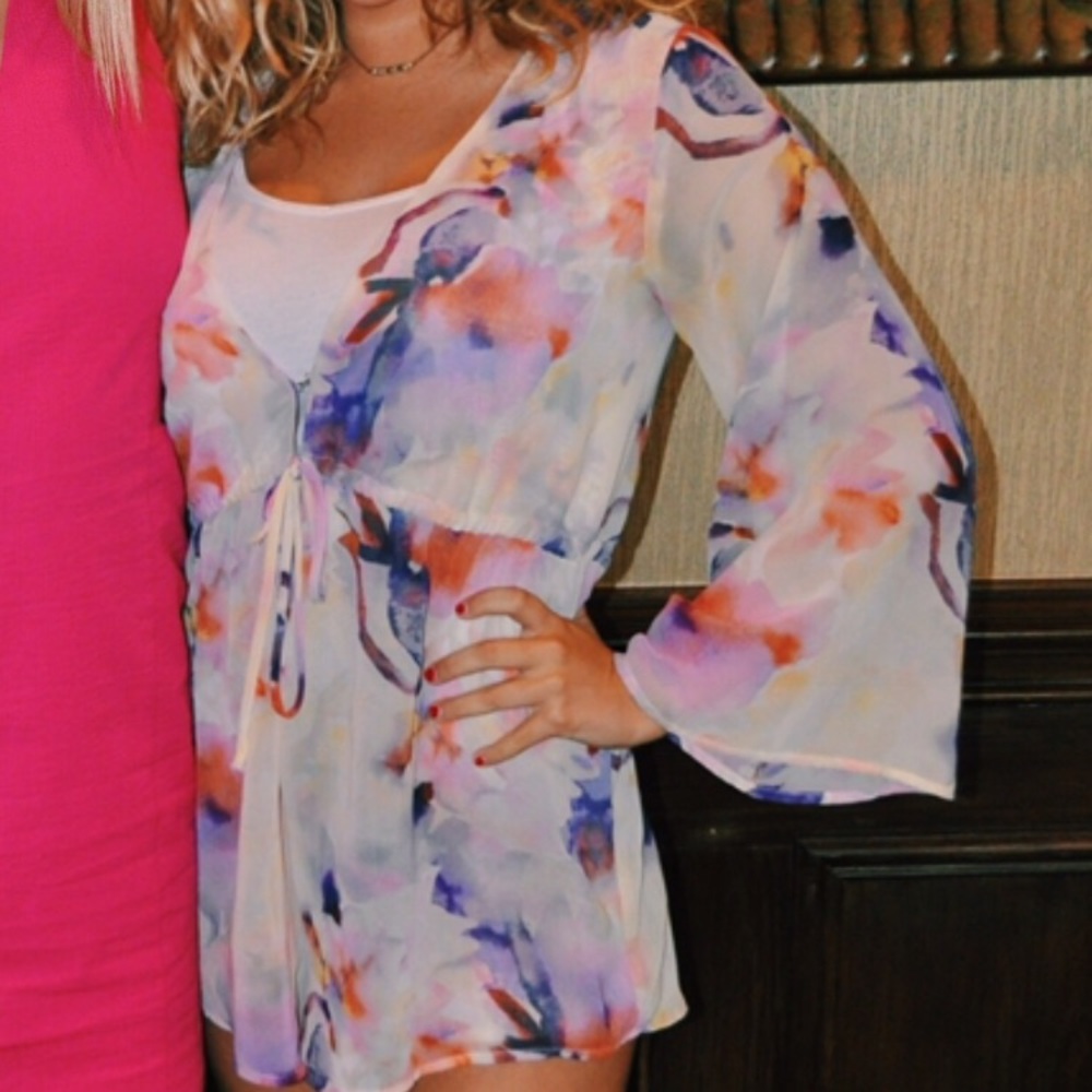 Mumu printed romper